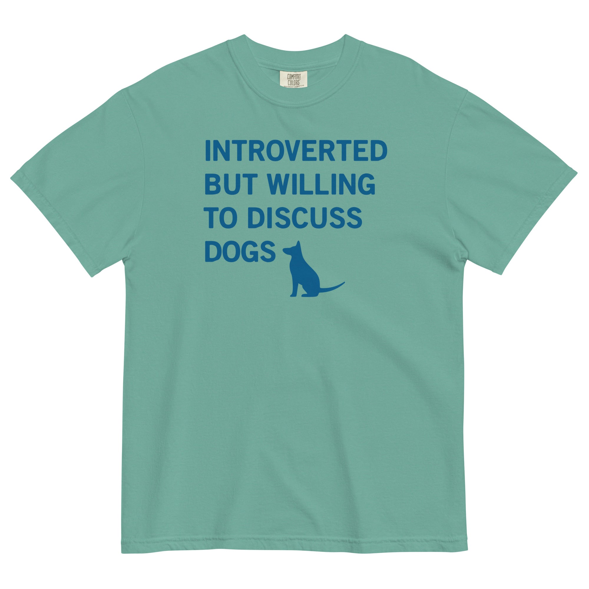 Introverted But Willing To Discuss Dogs Men's Relaxed Fit Tee