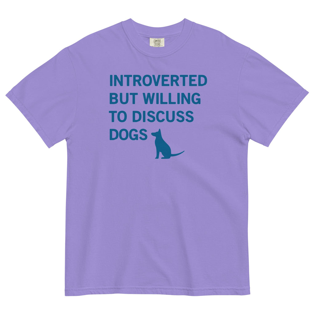 Introverted But Willing To Discuss Dogs Men's Relaxed Fit Tee