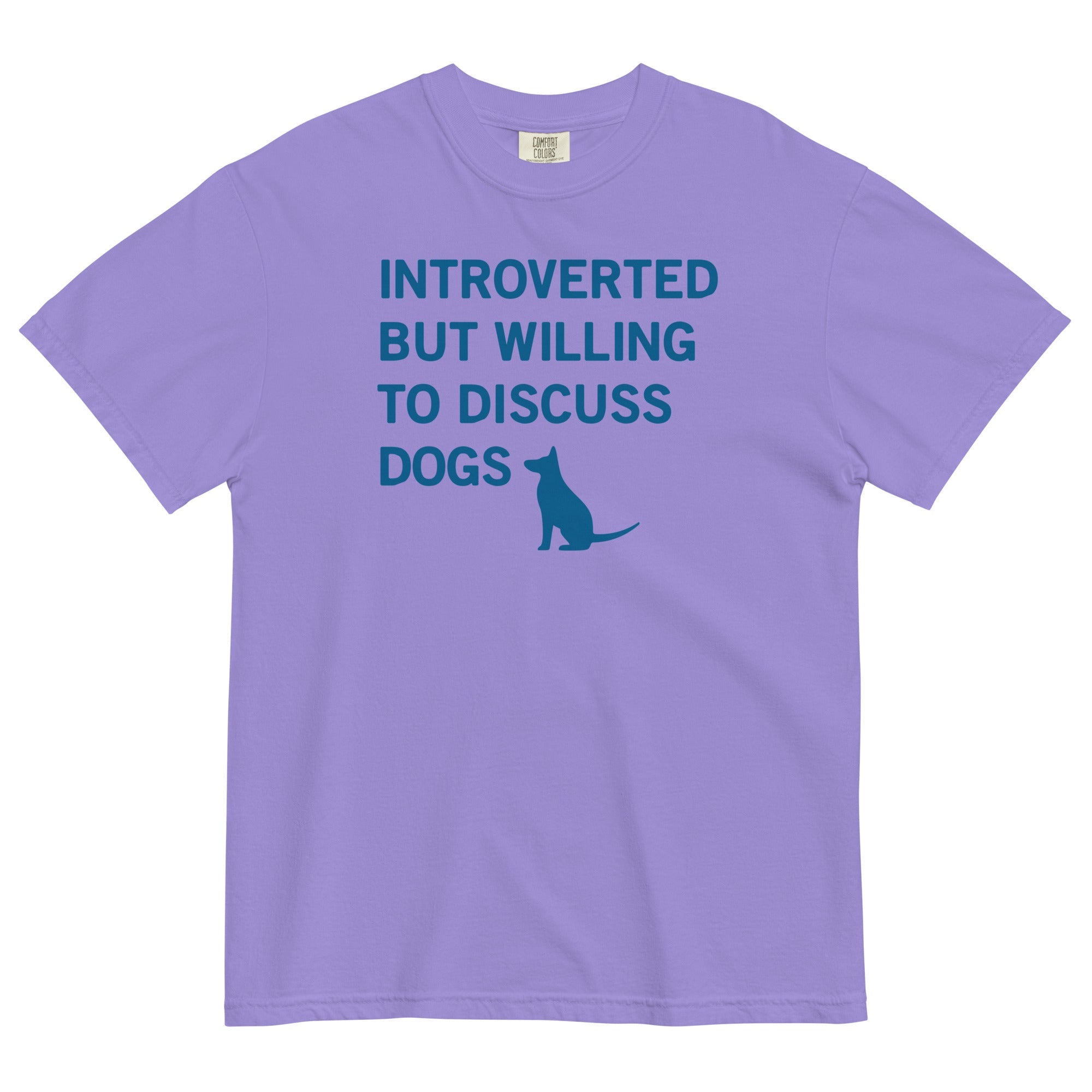Introverted But Willing To Discuss Dogs Men's Relaxed Fit Tee