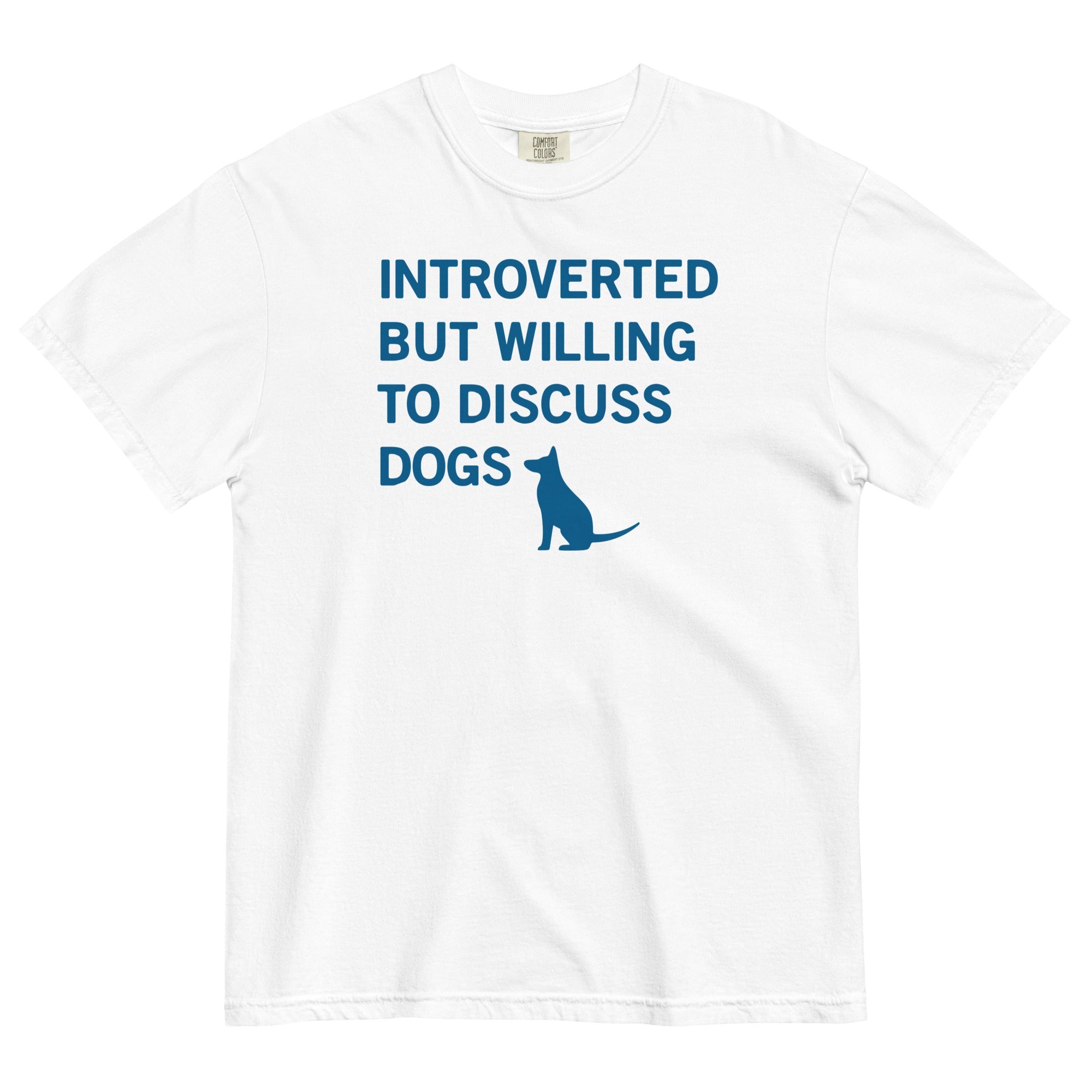 Introverted But Willing To Discuss Dogs Men's Relaxed Fit Tee