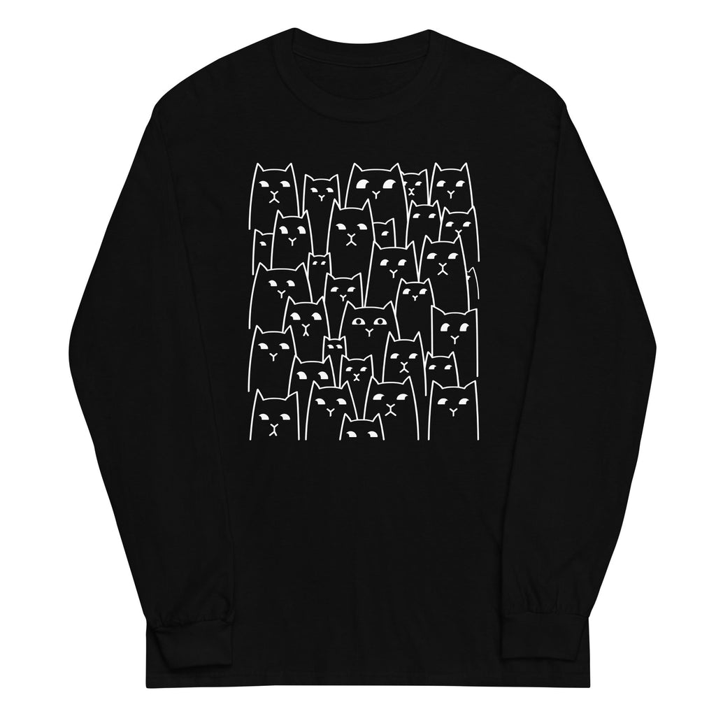 Suspicious Cats Unisex Long Sleeve Tee