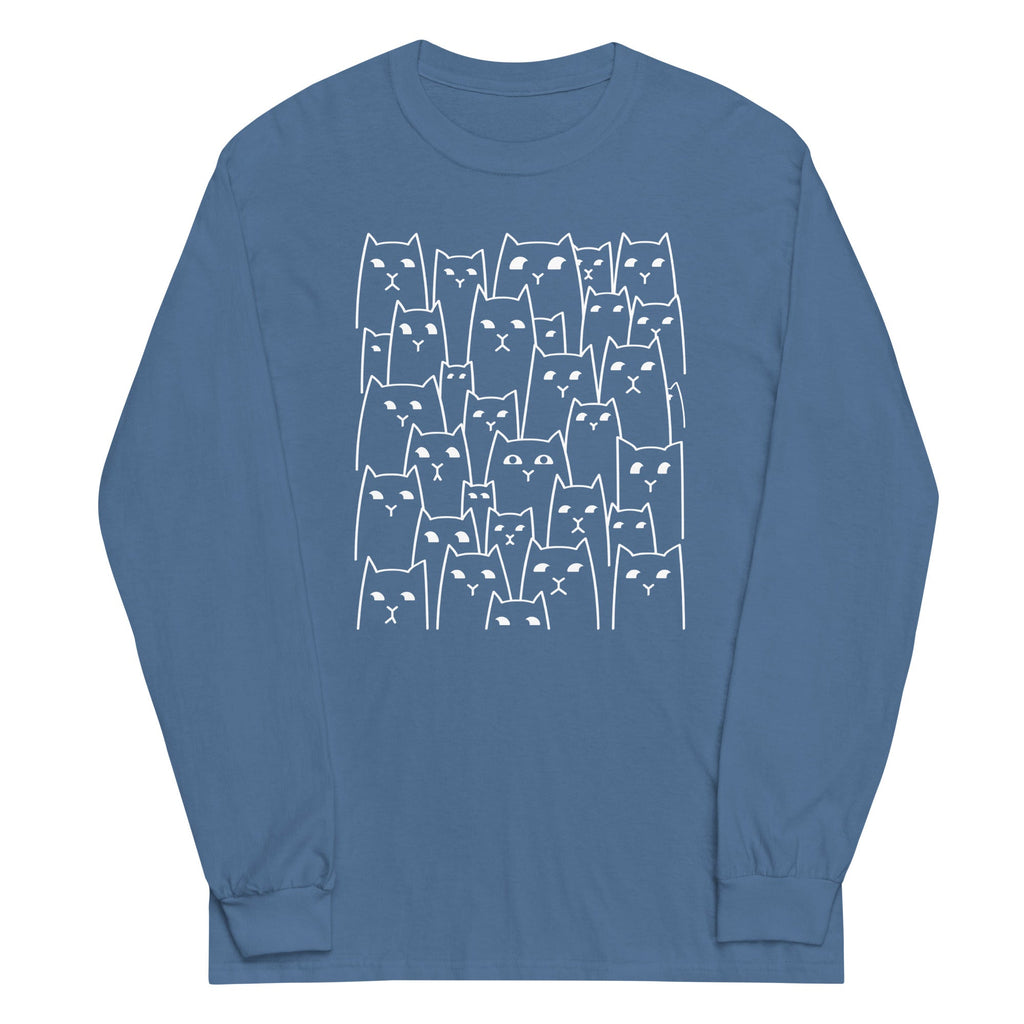 Suspicious Cats Unisex Long Sleeve Tee