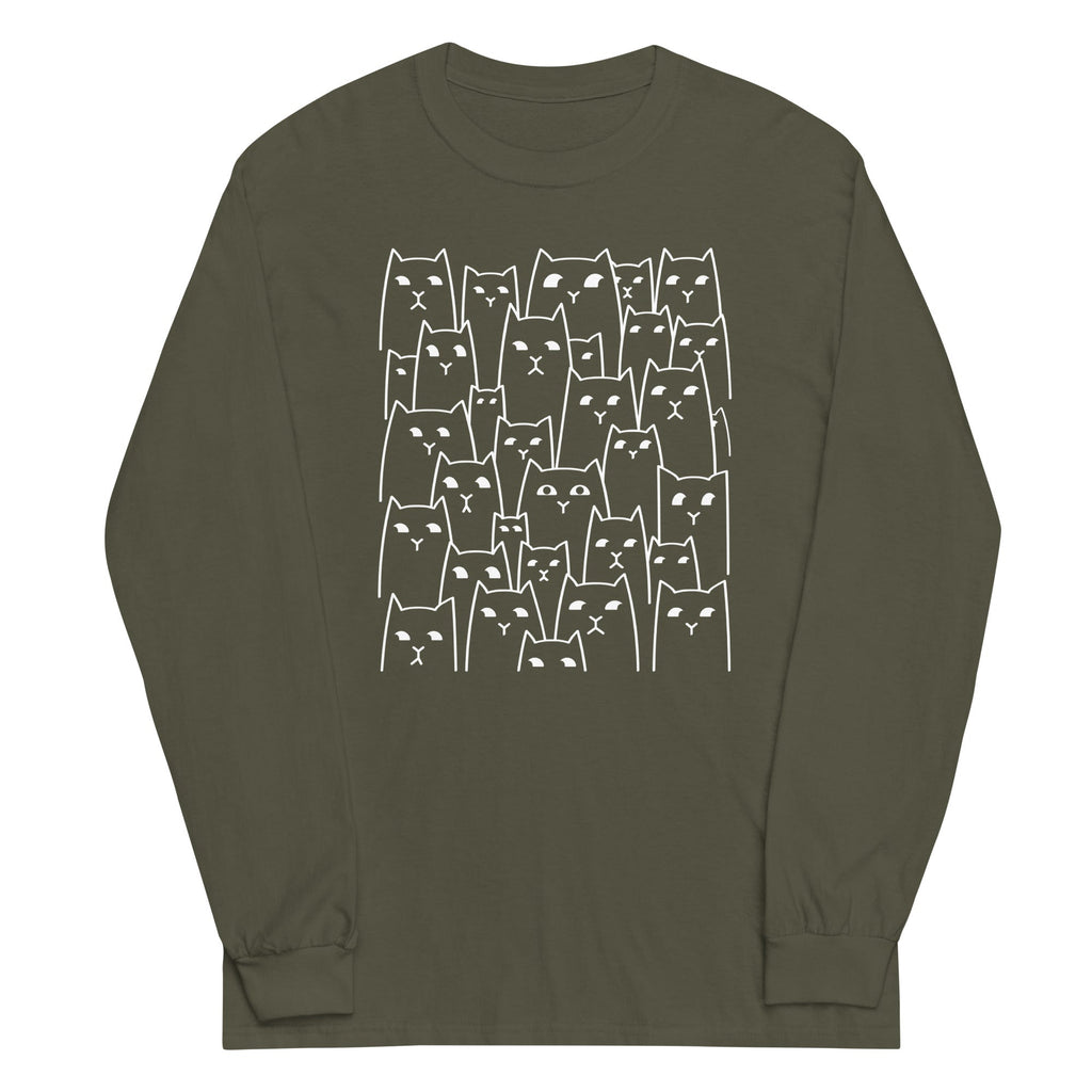 Suspicious Cats Unisex Long Sleeve Tee