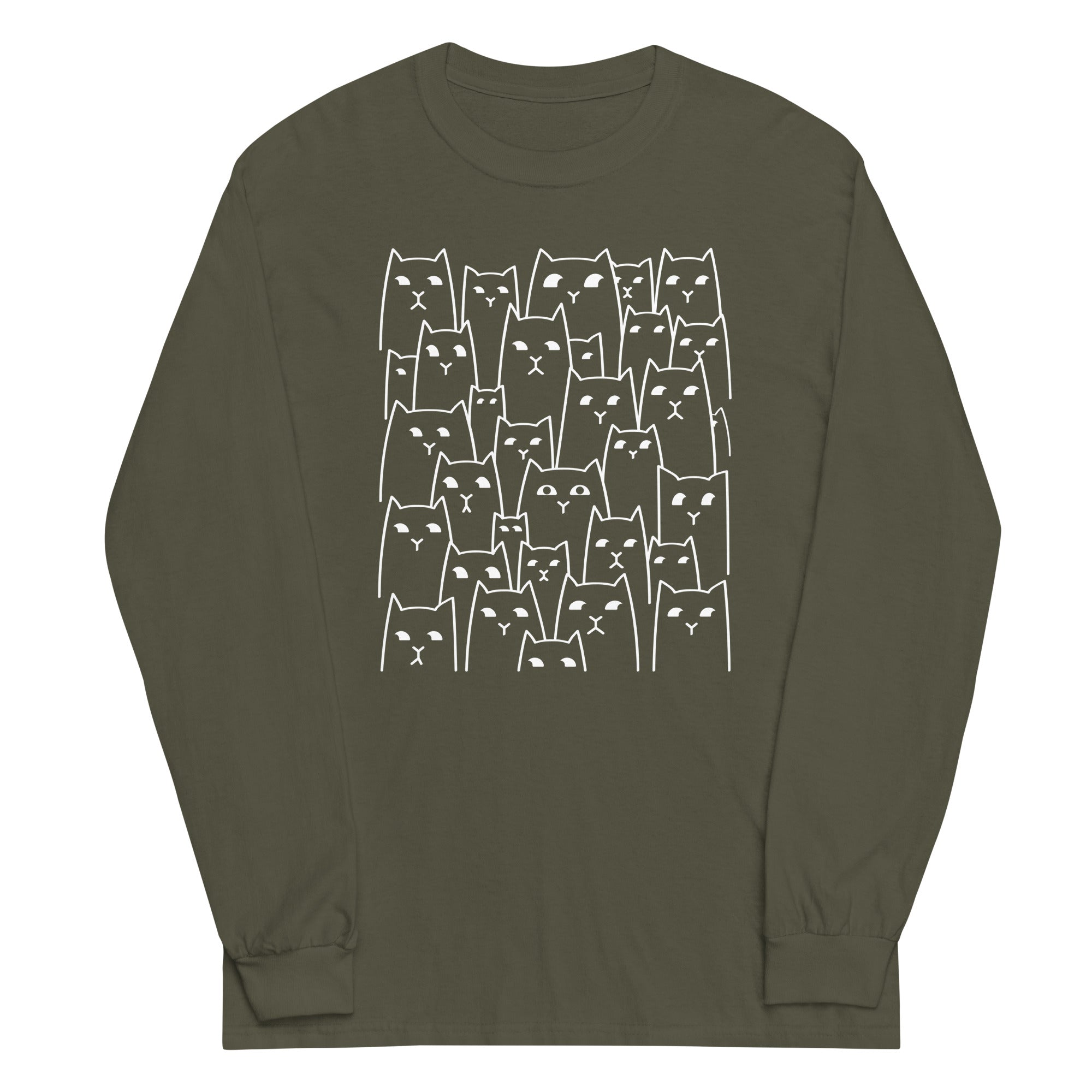 Suspicious Cats Unisex Long Sleeve Tee