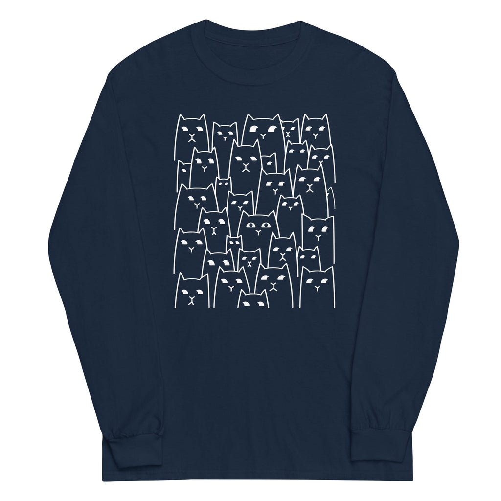 Suspicious Cats Unisex Long Sleeve Tee