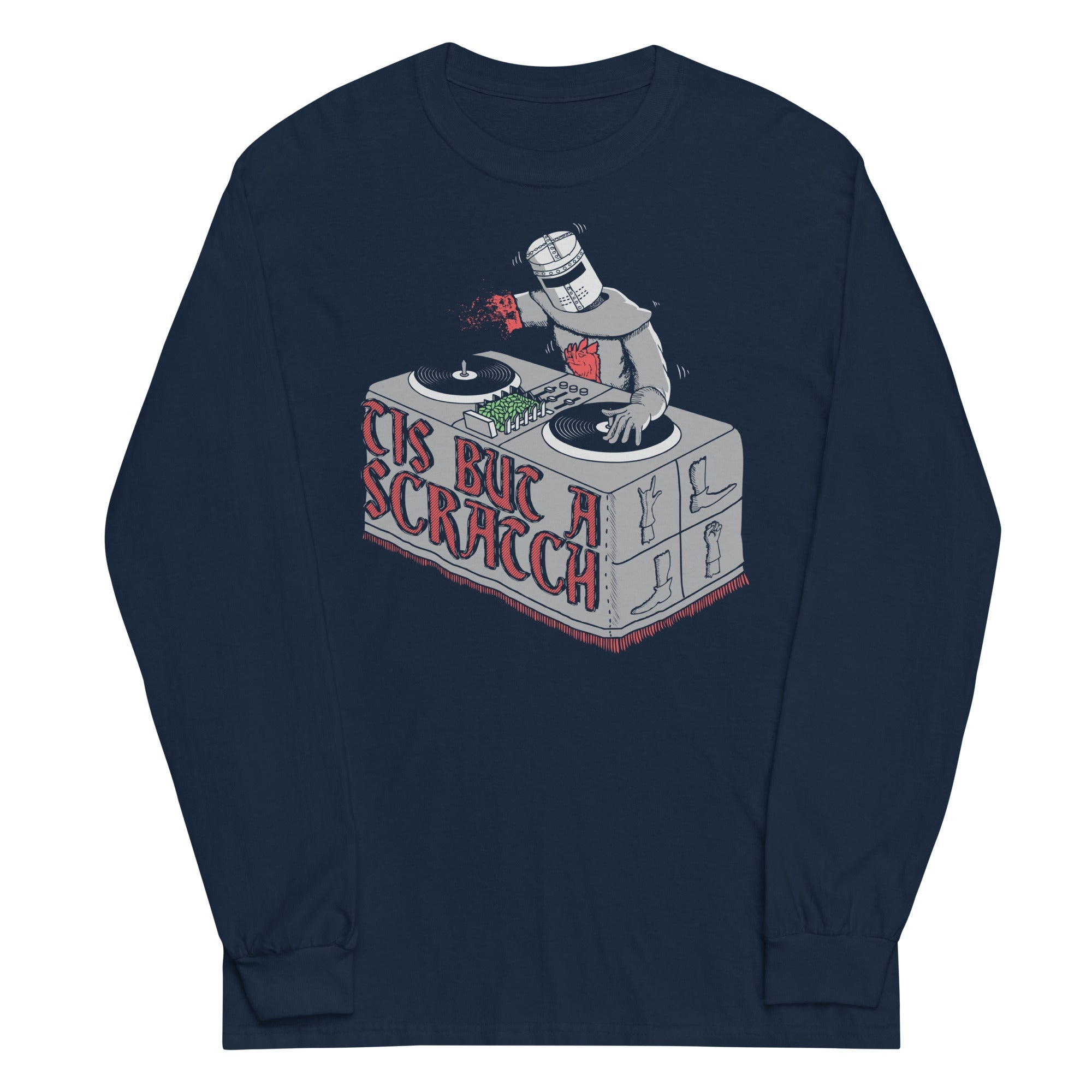 Tis But A Scratch Unisex Long Sleeve Tee