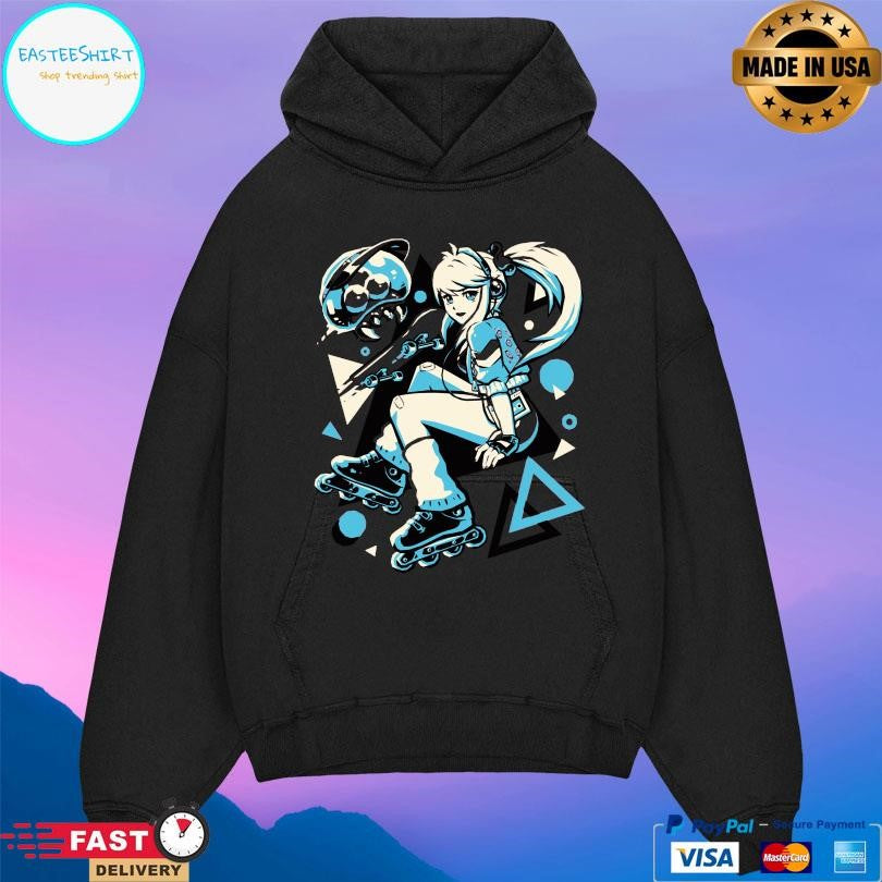 Pixel Eye Bat Cosmic Skater Shirt Unisex