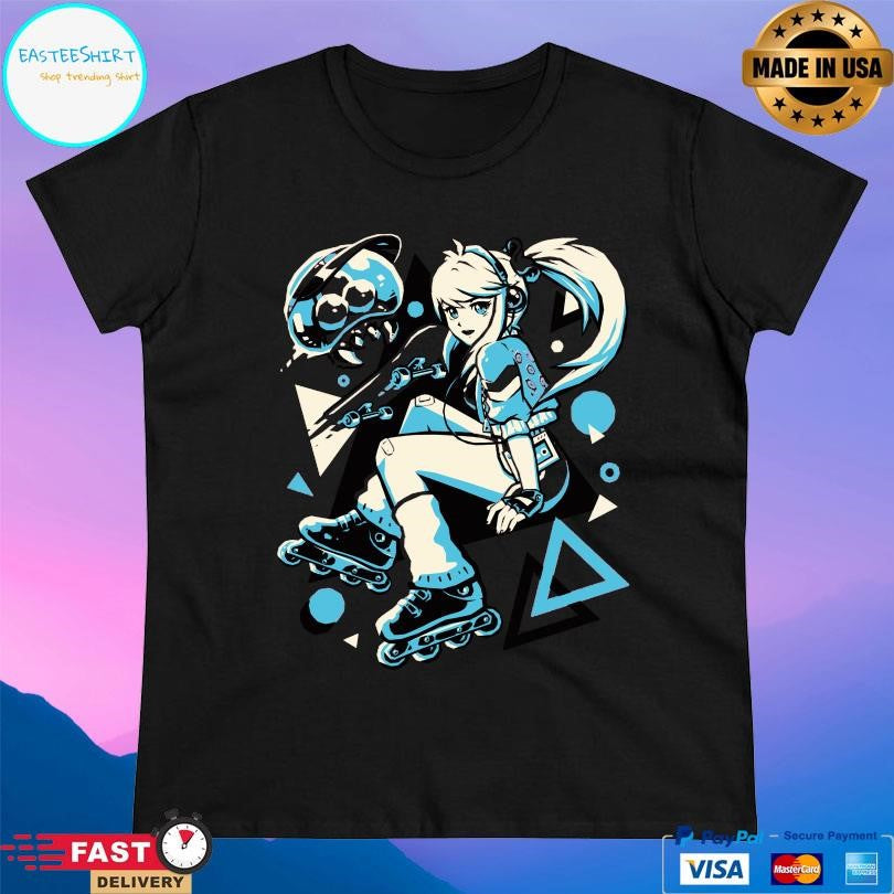 Pixel Eye Bat Cosmic Skater Shirt Unisex