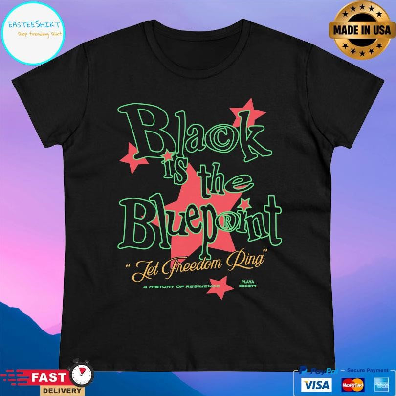 Playa Society Playa Society Black Is The Blueprint Shirt Unisex