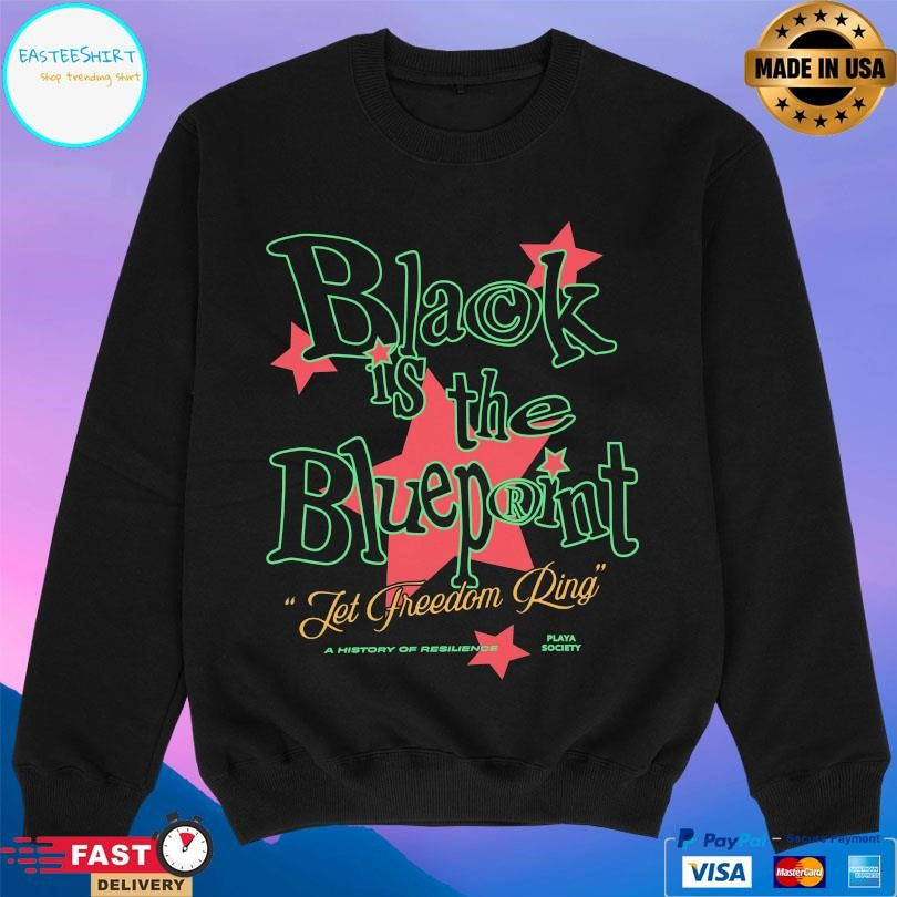 Playa Society Playa Society Black Is The Blueprint Shirt Unisex