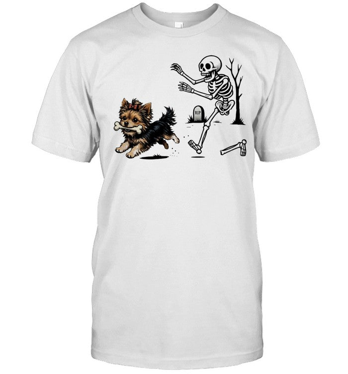 Halloween Yorkie Dog funny Shirt Unisex