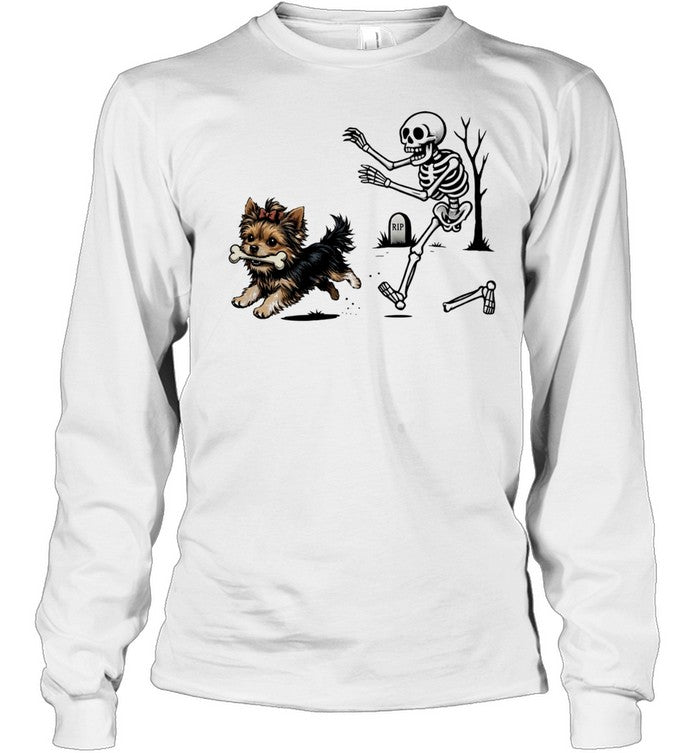 Halloween Yorkie Dog funny Shirt Unisex