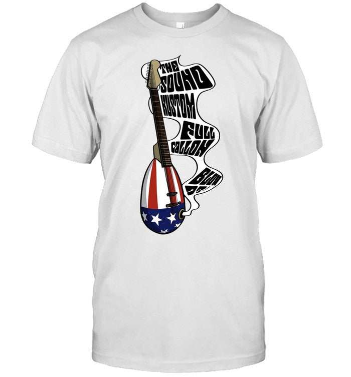 he Sound Kustom Full Gallon Blow Up Patriotic Guitar Americana Shirt Unisex