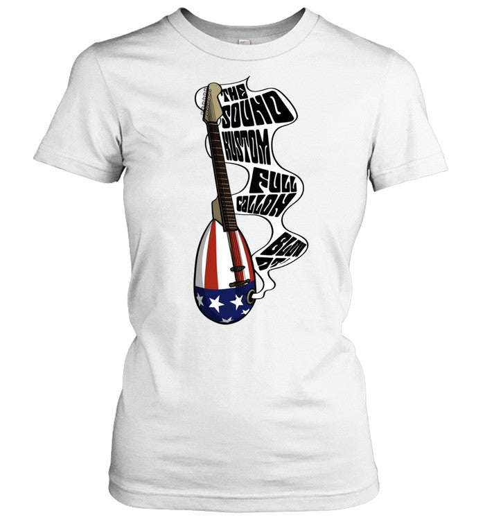 he Sound Kustom Full Gallon Blow Up Patriotic Guitar Americana Shirt Unisex