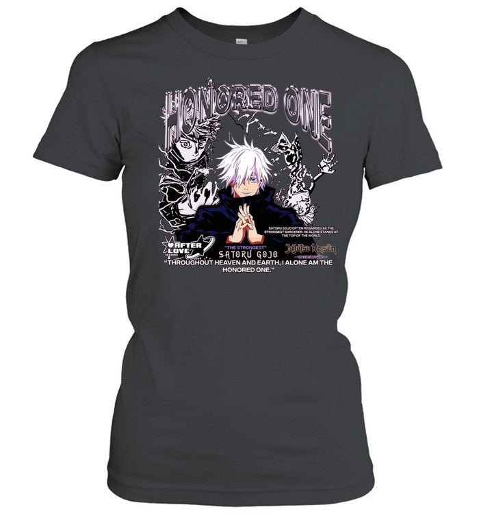 Satoru Gojo Honored One Throughout Heaven and Earth Jujutsu Kaisen Shirt Unisex
