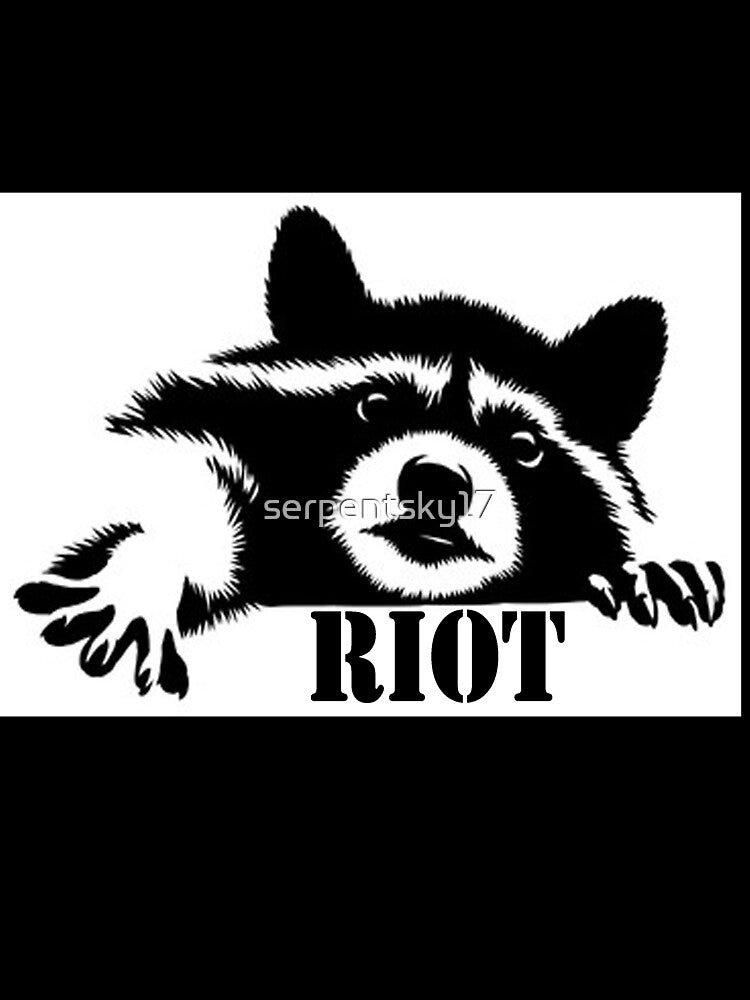 Riot Raccoon by SerpentSkyArts Unisex