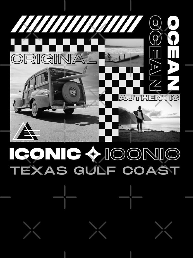 Surfing Street Wear, Ocean Iconic Branded Gulf Coast Design by OceanIconic Unisex