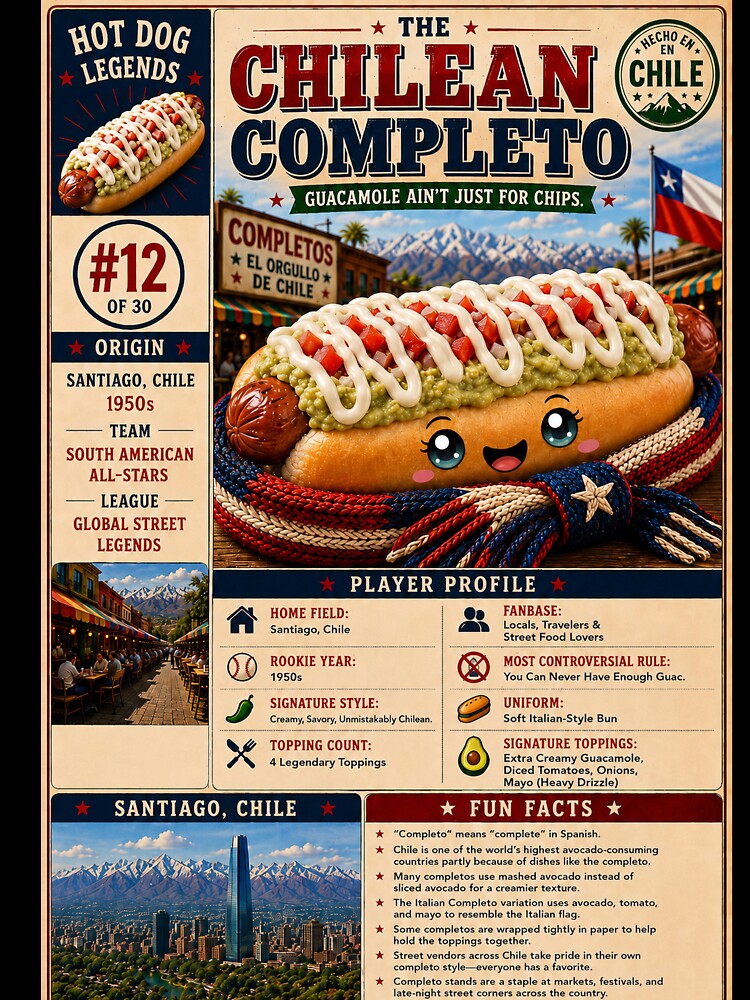 Hotdog Heros Chilean Completo Dog by 1mooreroy Unisex