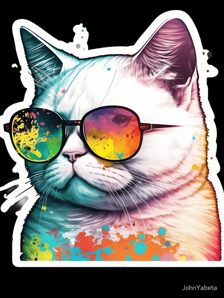 cat glasses by JohnYabeta Unisex