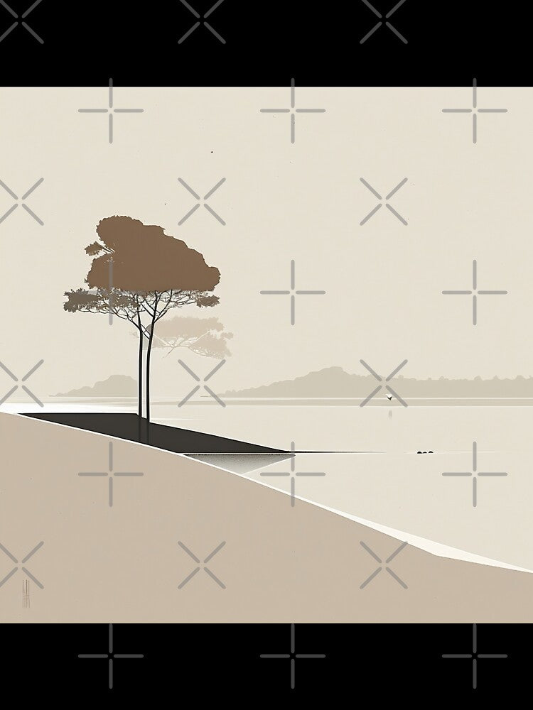 Minimalist landscape digital abstract art design by Feluceo Unisex