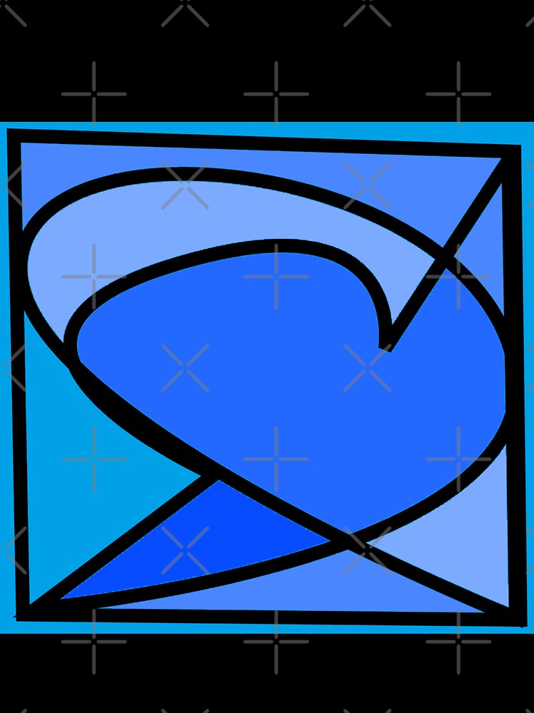 Blue modern art abstract arrow by AurelsPrints Unisex