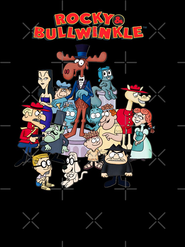 Rocky & Bullwinkle Saturday Morning Cartoon Characters by CMooreWorx Unisex