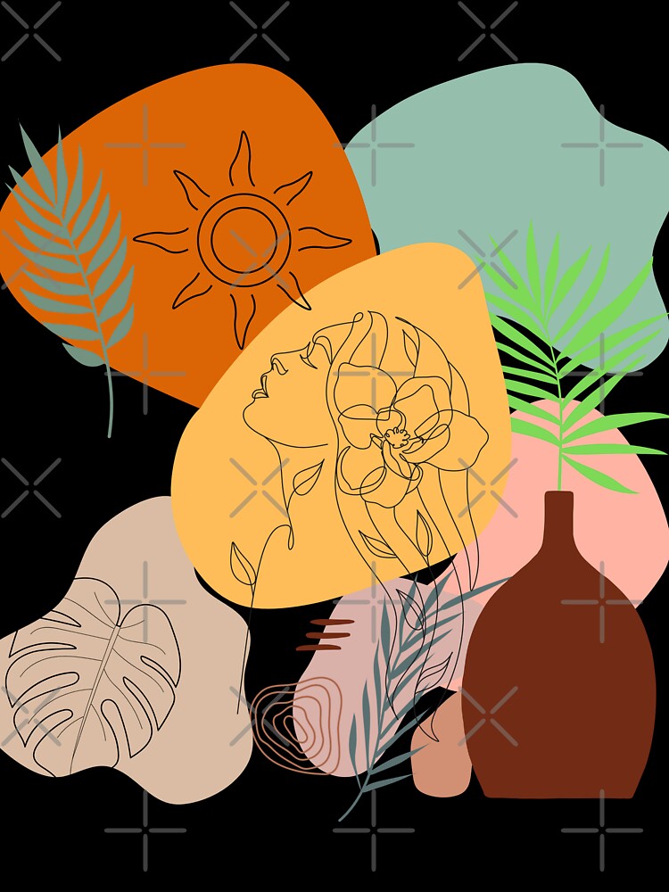 Boho Sun and Woman by ARTCLAYSTO Unisex
