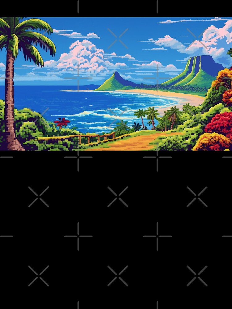 Island Pixel Art Beautiful Landscape vol.3 by ilomuilo Unisex