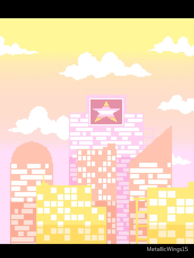 Pixel Pangender Pride City by MetallicWings15 Unisex