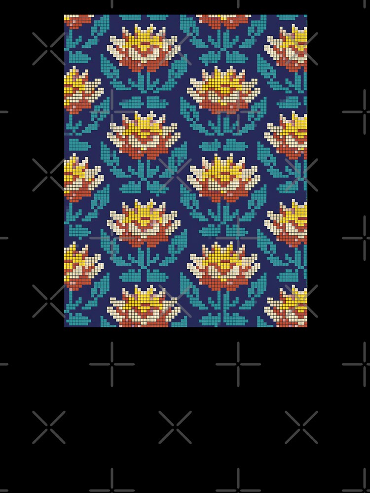 pixel flower pattern by ilomuilo Unisex