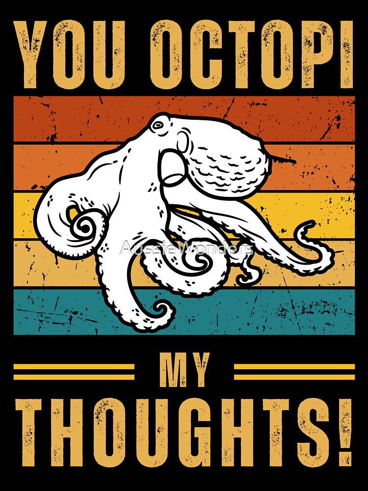 Octopus | Retro Sunset Octopus | Octopus Vintage Retro Sunset | Octopus Retro Sunset | Retro Sunset by AussieWonders