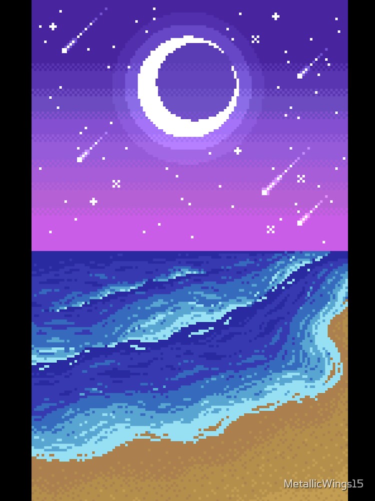 Starry Night on the Beach by MetallicWings15 Unisex
