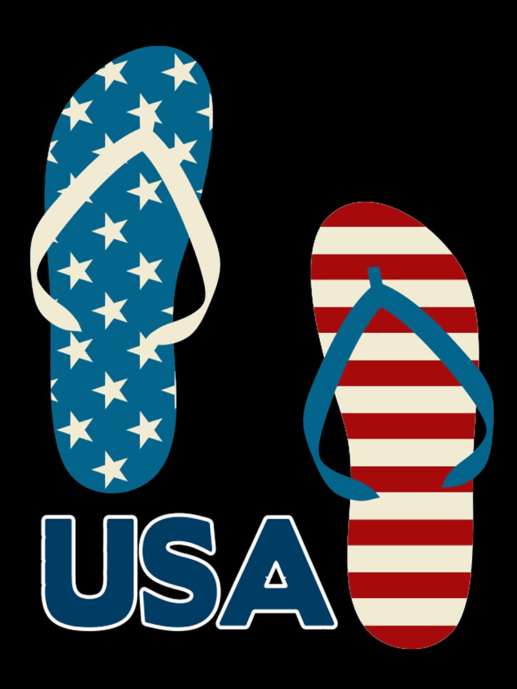 USA Flip Flops for Women and Women by AllStarMerch Unisex