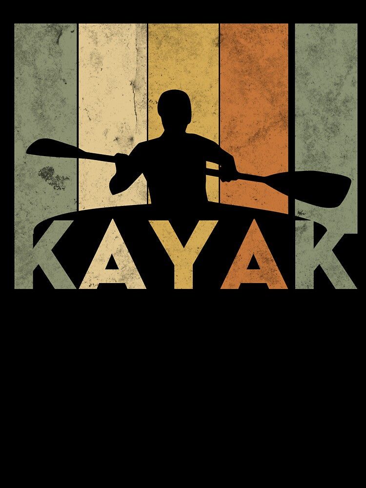Vintage Retro Kayak T-Shirt Kayak Lover Tee Shirt by chihai