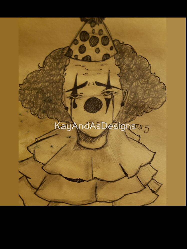 THE SAD CLOWN by KayAndAsDesigns