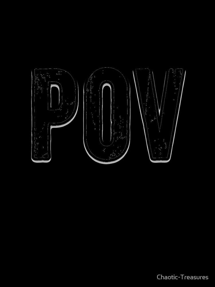 POV Grunge Distressed Monochrome Serif Graphic Tee by Chaotic-Treasures Unisex