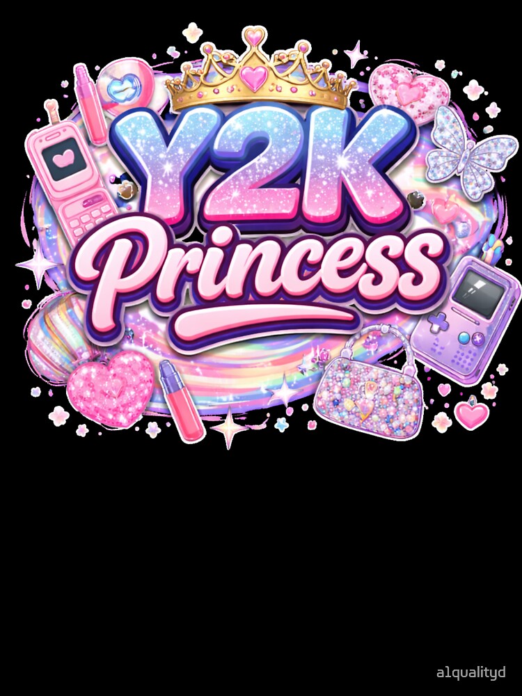 Y2K Princess Aesthetic – Cute Pink Girly Retro by a1qualityd Unisex