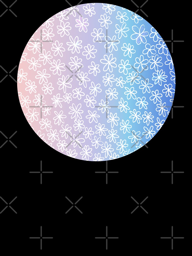 floral and glamour circle pattern | soft purple floral pattern by lausn Unisex