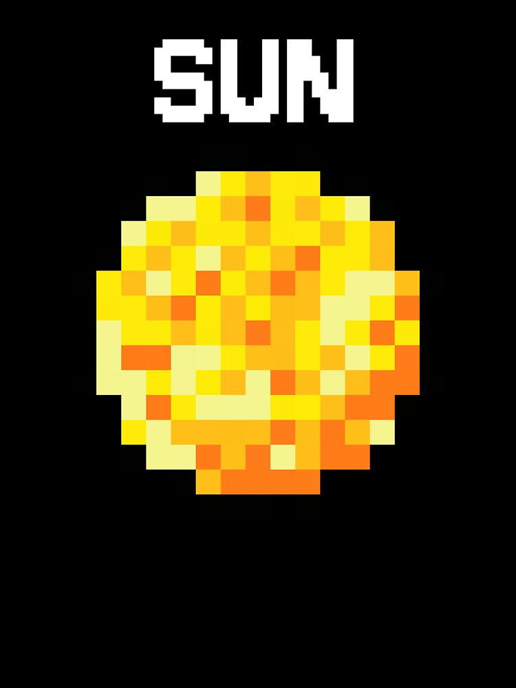 Pixel Art Sun by E-engineering Unisex