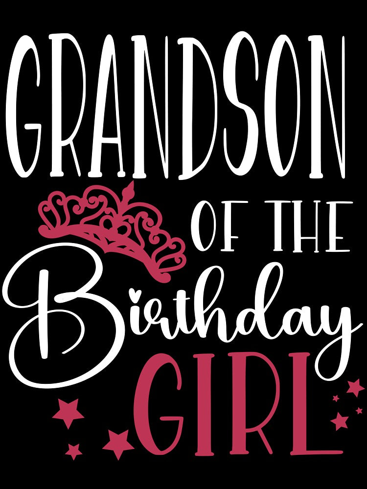 Birthday Squad Grandson of the Birthday Girl Birthday Party Gift by mysticblvd