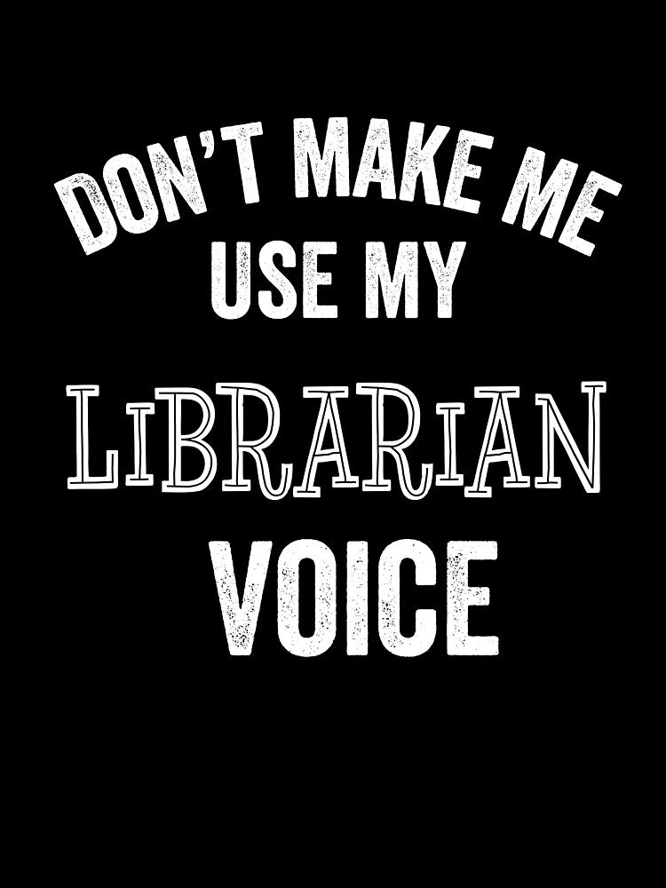 Librarian Funny Gift Library Bookworm Hush Quiet by carlhunt99