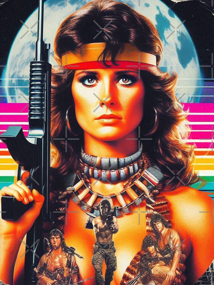 80s Action Woman by PulpVintage Unisex