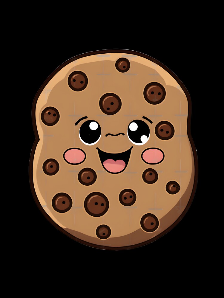 kawaii chocolate chip cookie by R.L cases and stickers Unisex