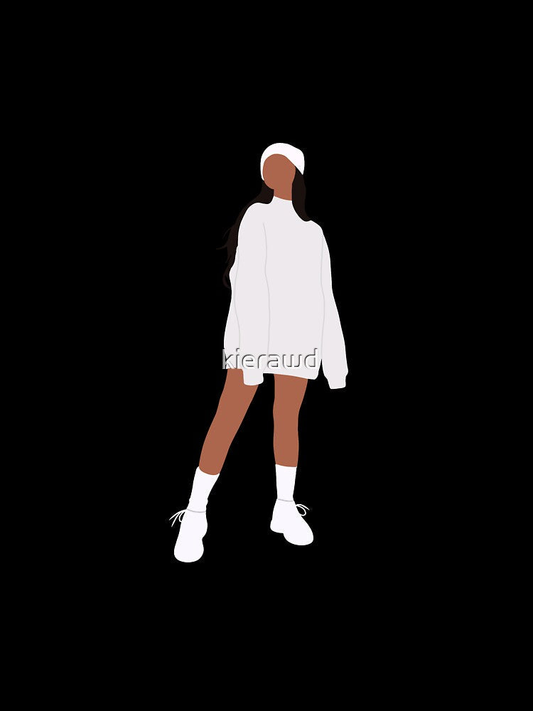 Girl wearing oversized sweater by kierawd Unisex