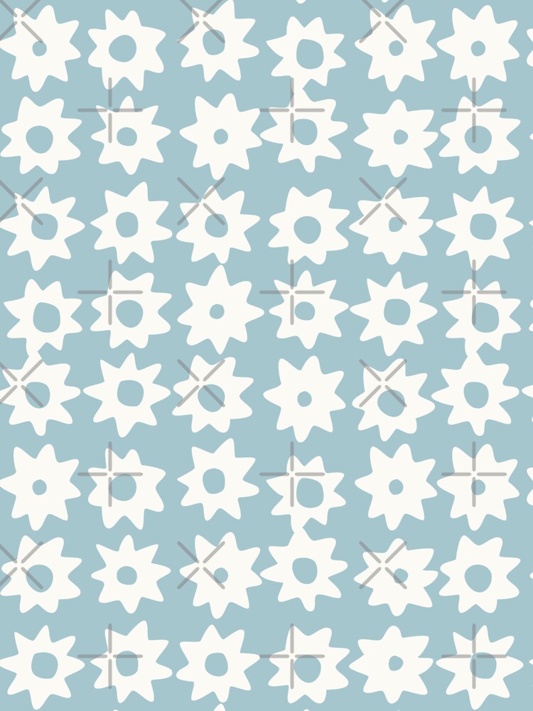 BOHO STAR PATTERN TEAL GREY by blomastudios Unisex