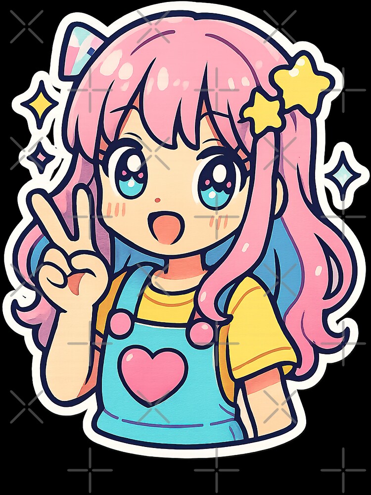 Kawaii Anime Girl, Y2K Aesthetic by graphic-genie Unisex