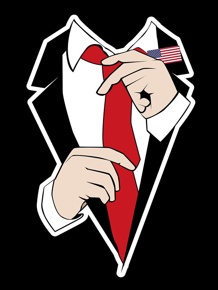 Suit Tuxedo Tie USA by AllStarMerch Unisex