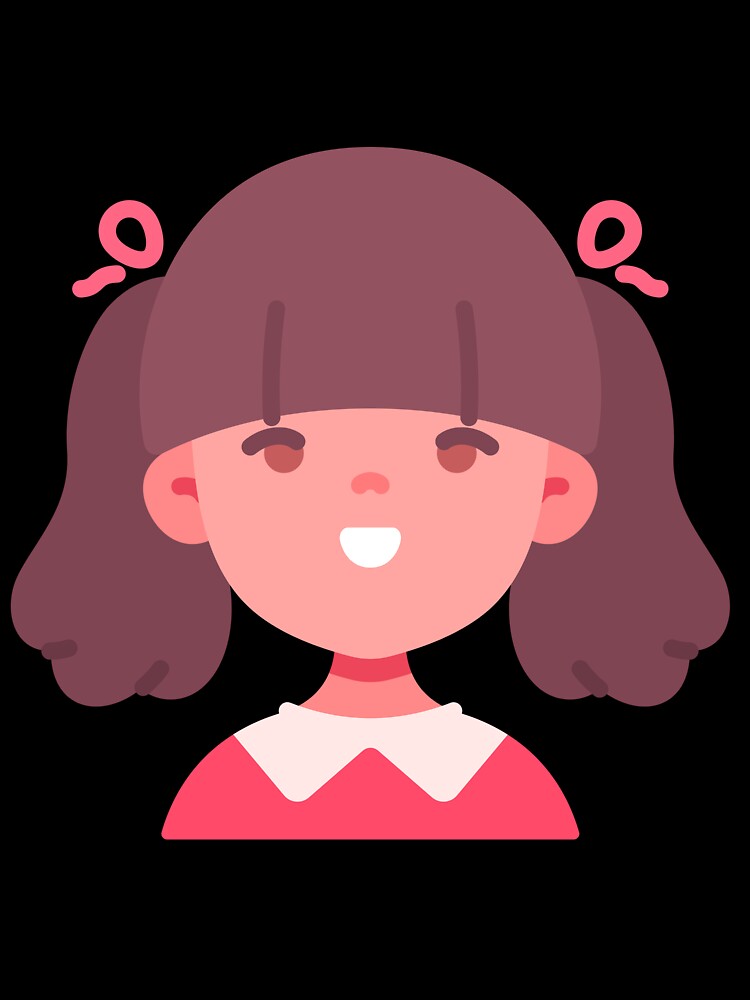 Girl Face Character by KidsAwesom Unisex