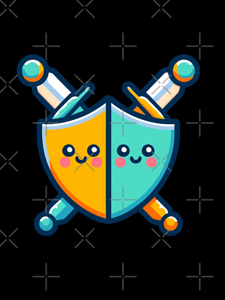 Kawaii Swords and Shields - Cute Medieval Weaponry by Akioos Unisex