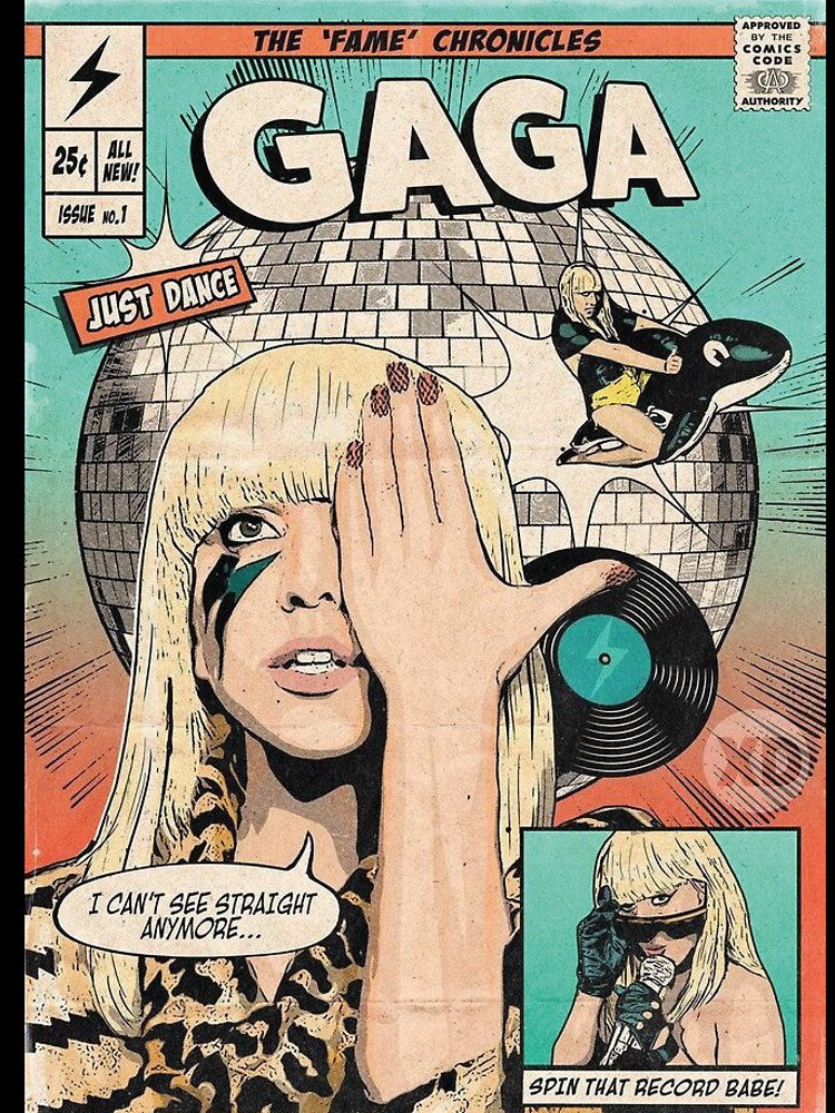 Lady Gaga "The Fame Chronicles" Vintage Comic Cover by benja-08 Unisex
